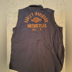 Harley-Davidson NWT sleeveless button up men’s 2XL